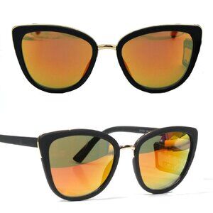 Foster Grant Women's Cateye Mirrored Sunglasses Compared to Quay